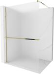 Mexen Kioto+ 120 x 200 cm-es, fagyott, arany zuhanyfal polccal Walk-in - 800-120-121-50-30 (800-120-121-50-30)