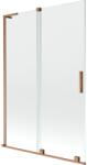 Mexen Velar L 2-szárnyas tolófürdőfal 120 x 150 cm, átlátszó, kefélt réz - 896-120-003-01-65 (896-120-003-01-65)