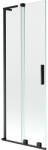 Mexen Velar L 2-paneles, elhúzható fürdőszobai paraván 70 x 150 cm, átlátszó, fekete - 896-070-003-01-70 (896-070-003-01-70)