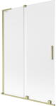 Mexen Velar L kádparaván 2-szárnyú tolóajtó 120 x 150 cm, matt, arany szálcsiszolt - 896-120-003-31-55 (896-120-003-31-55)