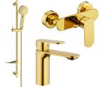Mexen Milo DF40 zuhanykészlet, arany - 71304DF40-50 (71304DF40-50)