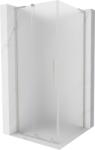 Mexen Velar L tolóajtós zuhanykabin 90 x 90 cm, fagyott, szálcsiszolt nikkel - 871-090-090-33-97 (871-090-090-33-97)