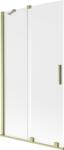 Mexen Velar 2-szárnyú toló kádparaván 100 x 150 cm, matt, arany kefe - 896-100-000-31-55 (896-100-000-31-55)