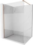 Mexen Kioto zuhanyfal Walk-in 90 x 200 cm, átlátszó/fagyott üveg 8 mm, kefe bronz - 800-090-101-65-35 (800-090-101-65-35)