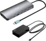 i-tec Metal C31NANOTRIPLEDOCKPD Vezetékes USB 3.2 Gen 1 (3.1 Gen 1) Type-C Szürke (C31NANOTRIPLED140) (C31NANOTRIPLED140)