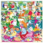 Galison 80806 - Mudpuppy - Caturday Afternoon - 500 db-os puzzle (80806)