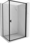Mexen Mist-B jobbra nyíló zuhanykabin 70 x 95 cm, fekete keret, fekete - 8A2T-070-095-70-70-P (8A2T-070-095-70-70-P)