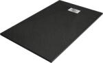 Mexen Hugo téglalap alakú SMC zuhanytálca 140 x 90 cm, fekete, inox burkolat - 42709014-X (42709014-X)