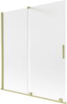 Mexen Velar kétszárnyú, 150 x 150 cm-es zuhanyfal, szatén, arany kefélt - 896-150-000-31-55 (896-150-000-31-55)