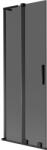 Mexen Velar L összecsukható zuhanyfal, kétpaneles, toló, 70 x 150 cm, grafit, fekete - 896-070-003-41-70 (896-070-003-41-70)