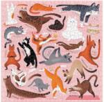 Galison 72276 - Yoga for Cats - 500 db-os puzzle (72276)