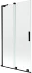 Mexen Velar L 2-szárnyas toló zuhanyfal 100 x 150 cm, átlátszó, fekete - 896-100-003-01-70 (896-100-003-01-70)