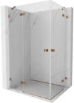 Mexen Lunar Duo nyitott zuhanykabin balos 95 x 85 cm, átlátszó, rózsaarany - 834-095L-085P-60-00 (834-095L-085P-60-00)