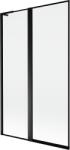 Mexen Mist L fürdőkádparaván 2-szárnyú bal 110 x 150 cm, fekete keret, fekete - 8A9L-110-011-70-70-L (8A9L-110-011-70-70-L)
