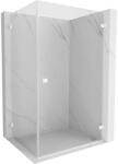 Mexen Lunar-B jobbos nyitható zuhanykabin 90 x 80 cm, átlátszó, fehér - 832-090-080-20-00-P (832-090-080-20-00-P)