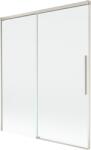 Mexen Rox 2-szárnyas, 140 x 150 cm-es, átlátszó, kefével nikkelezett kádparaván - 8C9-140-001-97-00 (8C9-140-001-97-00)