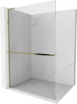 Mexen Kioto+ L zuhanyfal polccal Walk-in 70 x 200 cm, átlátszó, arany - 800-070-123-50-00 (800-070-123-50-00)