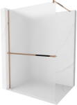 Mexen Kioto+ zuhanyfal polccal Walk-in 80 x 200 cm, fagyott, rózsaszín arany - 800-080-121-60-30 (800-080-121-60-30)