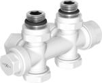Mexen Uni-Term radiátorszelep sarok-/egyenes, Duplex, DN50, fehér - W908-000-20 (W908-000-20)