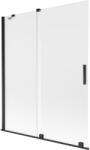 Mexen Velar 2-szárnyú toló zuhanyfal 140 x 150 cm, matt üveg, fekete - 896-140-000-31-70 (896-140-000-31-70)