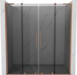 Mexen Velar L Duo tolóajtós zuhanykabin 200 cm, grafit, csiszolt réz - 871-200-003-42-65 (871-200-003-42-65)