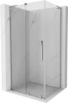 Mexen Velar L tolóajtós zuhanykabin 120 x 75 cm, átlátszó, króm - 871-120-075-03-01 (871-120-075-03-01)