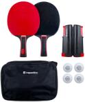 inSPORTline Pingpong szett inSPORTline Ekholm - háló, 2 ütő, 4 labda, beltéri és kültéri használatra alkalmas, háló gyors rögzítése (29144)