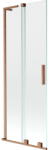 Mexen Velar L kétpaneles, tolóajtós kádparaván 70 x 150 cm, átlátszó, csiszolt réz - 896-070-003-01-65 (896-070-003-01-65)