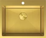 Mexen Solix egymedencés rozsdamentes acél mosogató 600 x 500 mm, arany HC - 6408601000-55HC (6408601000-55HC)