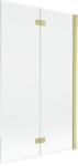 Mexen Mist 2-szárnyú jobbos zuhanyfal 110 x 150 cm, átlátszó, aranyszálcsiszolt - 8A9-110-002-55-00-P (8A9-110-002-55-00-P)