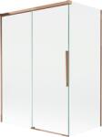 Mexen Rox kétszárnyú zuhanyfal tolóajtóval 120 + 70 x 150 cm, átlátszó, rózsaarany - 8C9-120-070-60-00 (8C9-120-070-60-00)