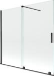 Mexen Velar kétszárnyú toló zuhanyfal 170 x 150 cm, átlátszó, fekete - 896-170-000-01-70 (896-170-000-01-70)