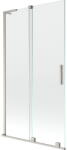 Mexen Velar L 2-szárnyas toló zuhanyfal, 100 x 150 cm, átlátszó, szálcsiszolt nikkel - 896-100-003-01-97 (896-100-003-01-97)