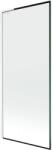Mexen Next L kádparaván 1-szárnyú 80 x 150 cm, fekete keret, fehér - 895-080-000-03-70-20 (895-080-000-03-70-20)