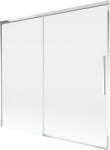 Mexen Rox kétszárnyú, toló kádfal 170 x 150 cm, átlátszó, króm - 8C9-170-001-01-00 (8C9-170-001-01-00)