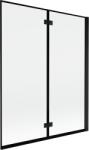 Mexen Mist kétrészes zuhanyfal, jobbos, 140 x 150 cm, fekete keret, fekete - 8A9-140-002-70-70-P (8A9-140-002-70-70-P)