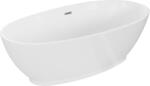 Mexen Bilbao szabadon álló kád 180 x 90 cm, fehér, nikkel csiszolt túlfolyóval - 51311809000-97 (51311809000-97)