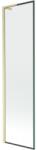 Mexen Next L kádparaván 1-szárnyú 50 x 150 cm, fekete keret, arany kefe - 895-050-000-03-70-55 (895-050-000-03-70-55)
