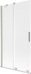 Mexen Velar 2-szárnyú toló zuhanyfal 100 x 150 cm, fagy, kefélt nikkel - 896-100-000-31-97 (896-100-000-31-97)