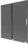 Mexen Velar kádparaván 2-szárnyú, toló, 150 x 150 cm, grafit, fehér - 896-150-000-41-20 (896-150-000-41-20)