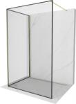 Mexen Kioto zuhanyfal Walk-in 140 x 70 cm, fekete keret, arany - 800-140-212-50-70-070 (800-140-212-50-70-070)