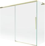 Mexen Rox L kétajtós kádparaván 190 + 80 x 150 cm, átlátszó, arany - 8C9L-190-080-50-00 (8C9L-190-080-50-00)