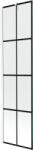 Mexen Next 1-szárnyú zuhanyparaván 50 x 150 cm, fekete rács, fehér - 895-050-000-00-77-20 (895-050-000-00-77-20)