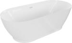 Mexen Roxy szabadon álló kád 180 x 85 cm, fehér, fehér túlfolyó - 51201808500-20 (51201808500-20)
