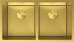 Mexen Binox kéttálcás acél mosogató 800 x 450 mm, arany - 6421802000-55 (6421802000-55)