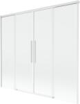 Mexen Rox 2 szárnyú kádparaván tolóajtóval, 190 x 150 cm, átlátszó, fehér - 8C9-190-002-20-00 (8C9-190-002-20-00)