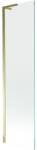 Mexen Next L 1-szárnyas fürdőszobai paraván 50 x 150 cm, átlátszó, arany - 895-050-000-03-00-50 (895-050-000-03-00-50)