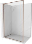 Mexen Kioto-F L zuhanyfal Walk-in kerettel 50 x 202 cm, áttetsző 8 mm, rózsaarany - 800-050-174-60-00 (800-050-174-60-00)