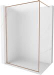 Mexen Kioto-XF zuhanyfal Walk-in kerettel 100 x 202 cm, 10 mm matt, kefe réz - 800-100-104-65-30-X (800-100-104-65-30-X)