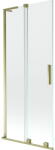 Mexen Velar L kétszárnyú toló zuhanyfal 80 x 150 cm, átlátszó, arany - 896-080-003-01-50 (896-080-003-01-50)